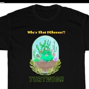 Stylish Comfy  Unisex Heavy Cotton Turtwig Pokemon Tee